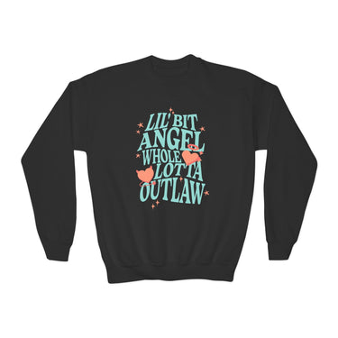 Wallen Angel Outlaw Youth Sweatshirt - Sunlit Funlit Country Music Tees